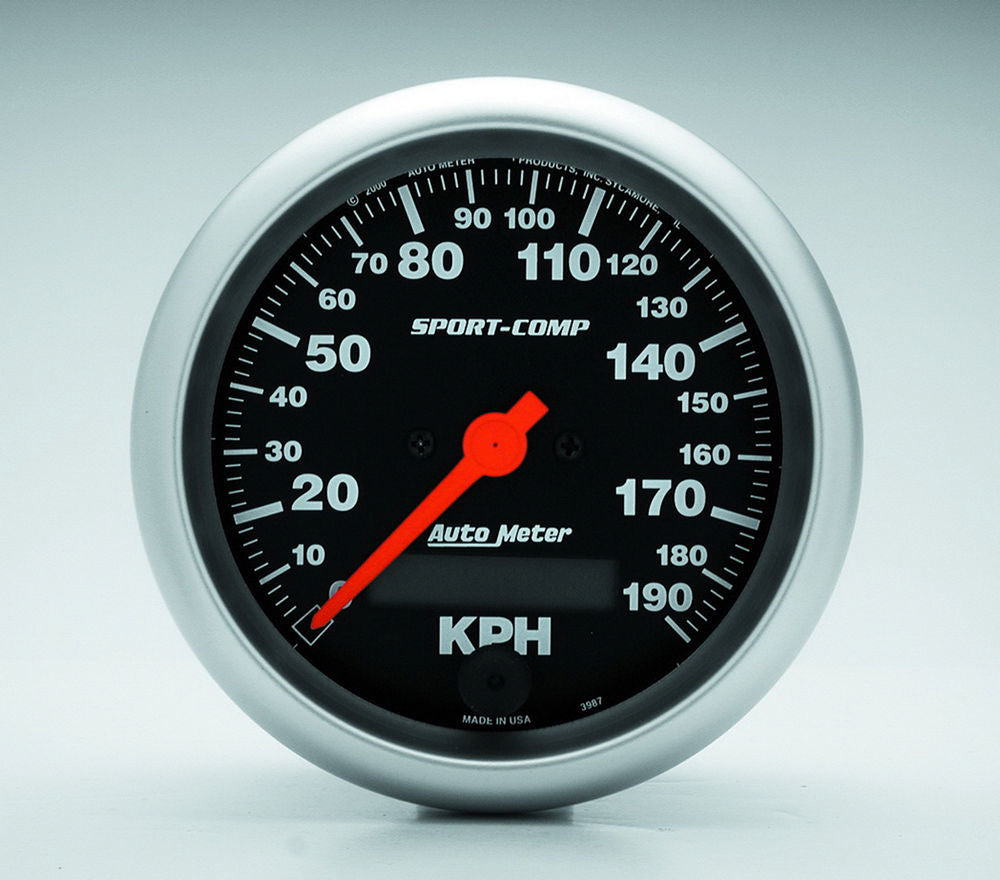 Autometer 3-3/8 S/C 190KPH Speedo - Electric MPN ATM3987-M Ram