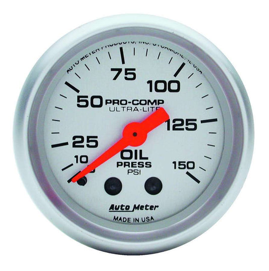 Autometer Ultra Lite 2 1/16in Oil 0-150 PSI Mech. MPN ATM4323