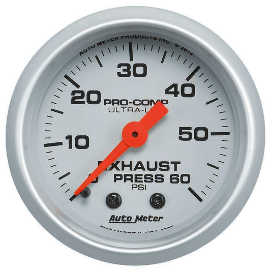 Autometer Exhaust Pressure Gauge 0-60psi Ultra-Lite MPN ATM4325