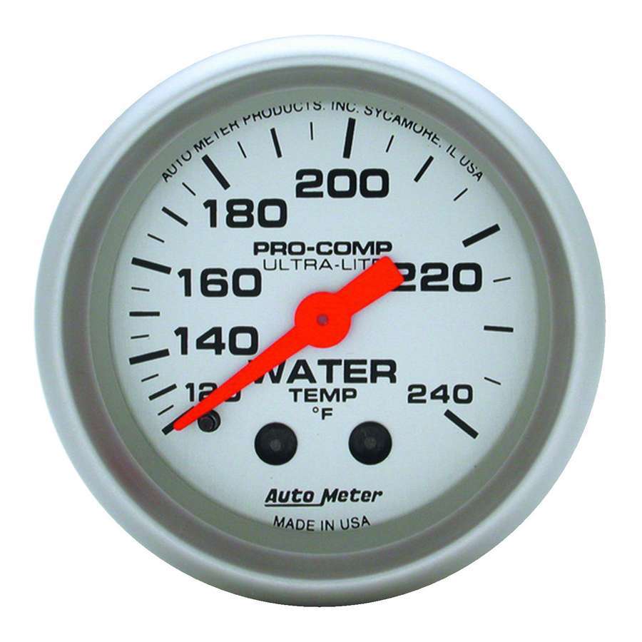 Autometer 2-1/16in U/L Water Temp Gauge 120-240 MPN ATM4333