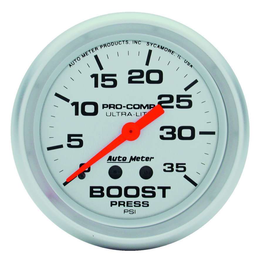 Autometer 2-5/8in Ultra-Lite 0-35 Boost Gauge MPN ATM4404