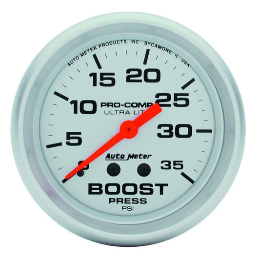 Autometer 2-5/8in Ultra-Lite 0-35 Boost Gauge MPN ATM4404