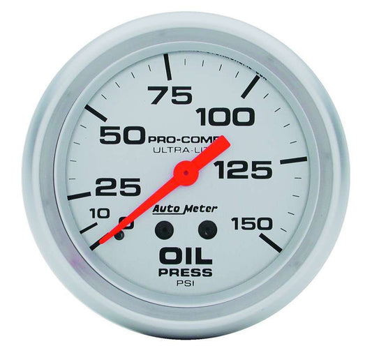 Autometer Ultra Lite 2 5/8in Oil 0-150 PSI Mech. MPN ATM4423