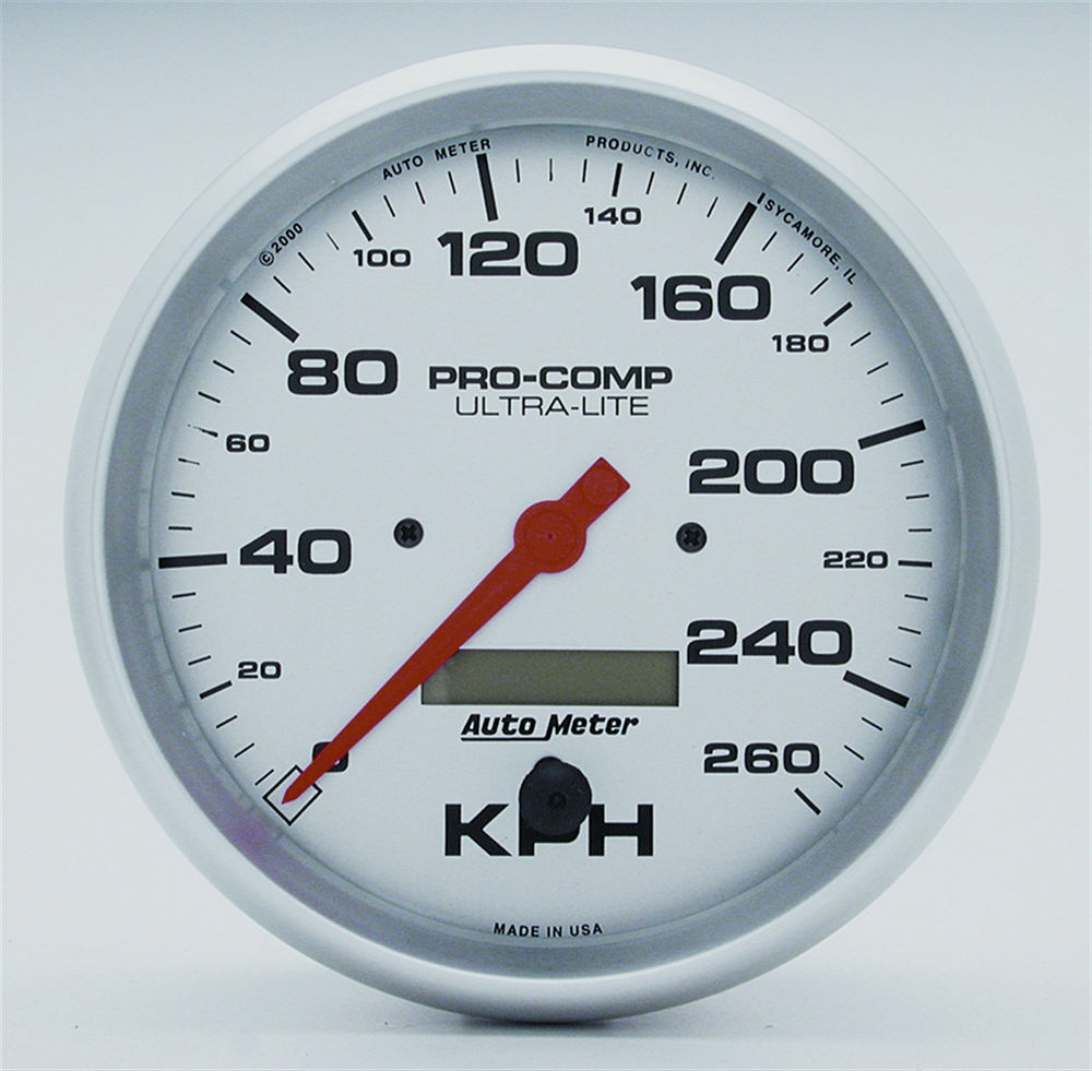 Autometer   5in U/L Speedometer - 260KPH Metric  ATM4489-M