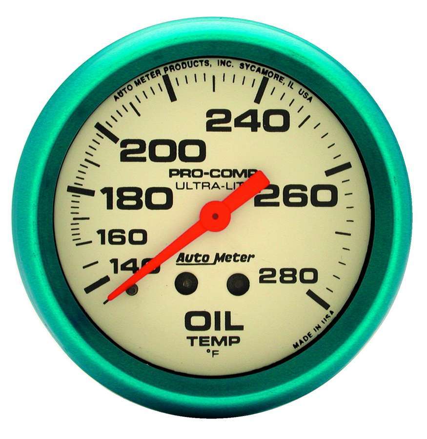 Autometer 2-5/8 Ultra-Nite Oil Temp Gauge 140-280 MPN ATM4541