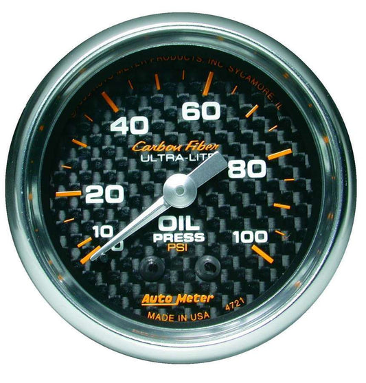 Autometer C/F 2-1/16in Oil Pressure Gauge 0-100PSI MPN ATM4721