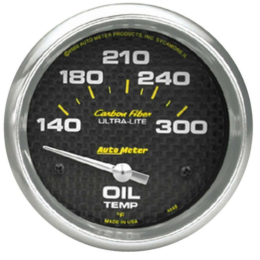 Autometer 2-5/8in C/F Oil Temp. Gauge 140-300 MPN ATM4848