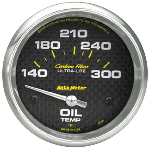 Autometer 2-5/8in C/F Oil Temp. Gauge 140-300 MPN ATM4848