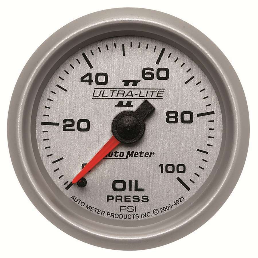 Autometer   2-1/16in U/L II Oil Pressure Gauge 0-100psi  ATM4921