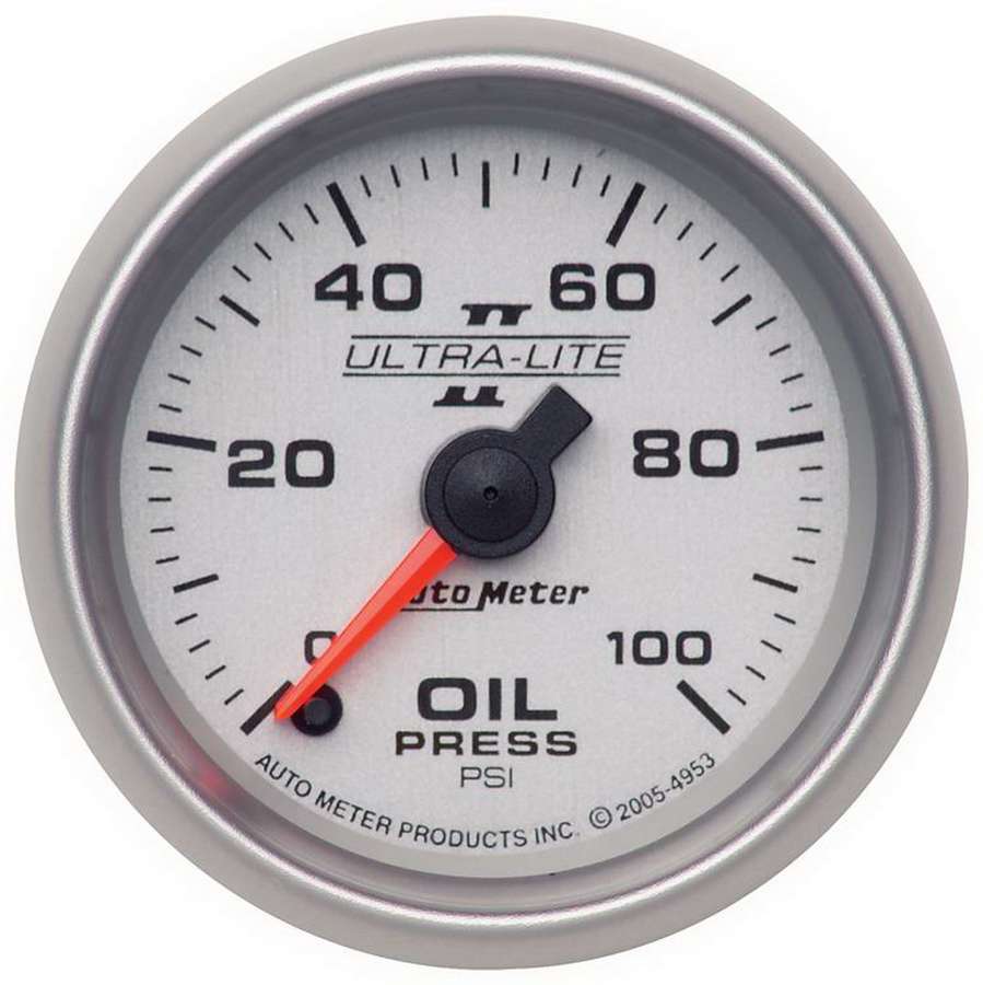 Autometer   2-1/16in U/L II Oil Pressure Gauge 0-100psi  ATM4953