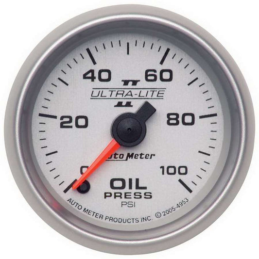 Autometer 2-1/16in U/L II Oil Pressure Gauge 0-100psi MPN ATM4953