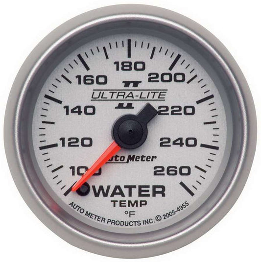 Autometer 2-1/16in U/L II Water Temp. Gauge 100-260 MPN ATM4955
