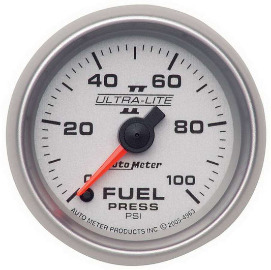 Autometer 2-1/16in U/L II Fuel Pressure Gauge 0-100psi MPN ATM4963