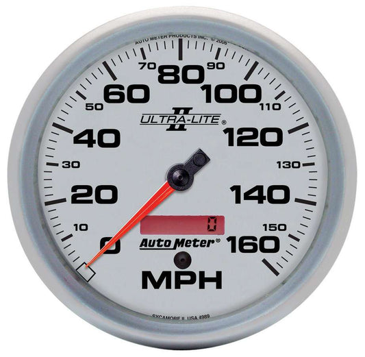 Autometer   5in U/L II In-Dash Speedo 160MPH  ATM4989