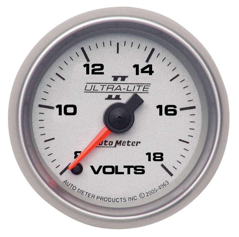 Autometer 2-1/16 U/L II Voltmeter 8-18 Full Sweep MPN ATM4991