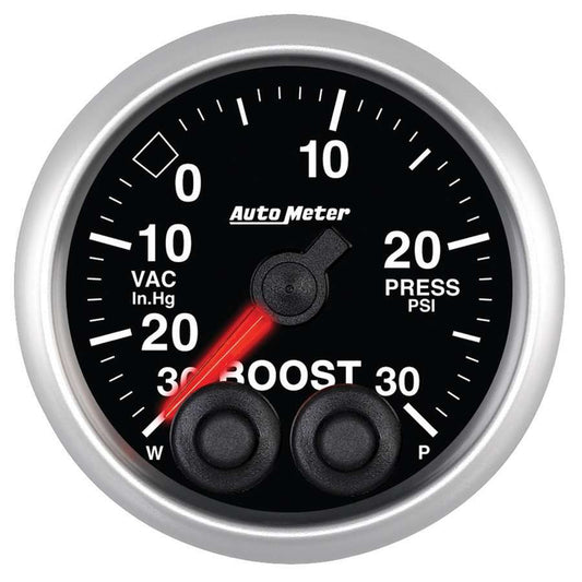 Autometer 2-1/16 E/S Boost Gauge - 30in HG/30psi MPN ATM5677