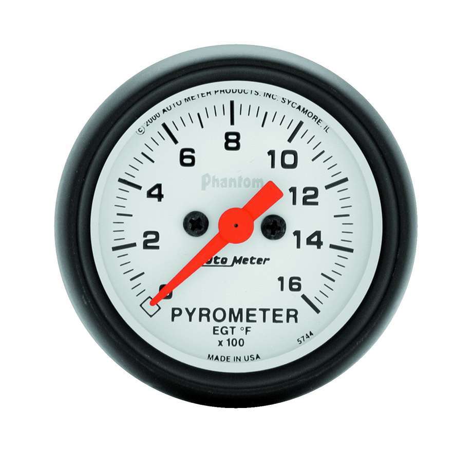 Autometer 2-1/16in Phantom EGT Pyrometer Kit 0-1600 MPN ATM5744