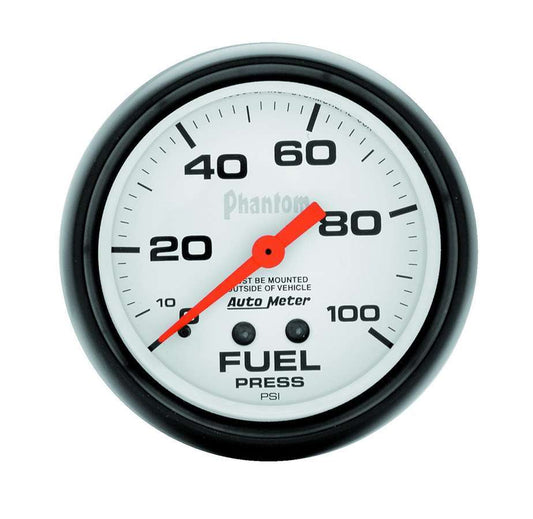 Autometer 2-5/8in Phantom Fuel Press. Gauge 0-100psi MPN ATM5812