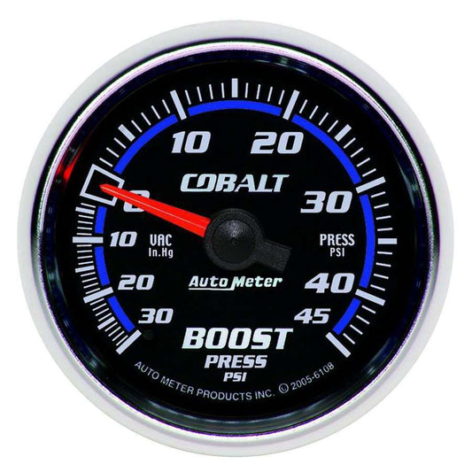 Autometer 2-1/16 C/S Boost/Vacuum Gauge 30/45 MPN ATM6108