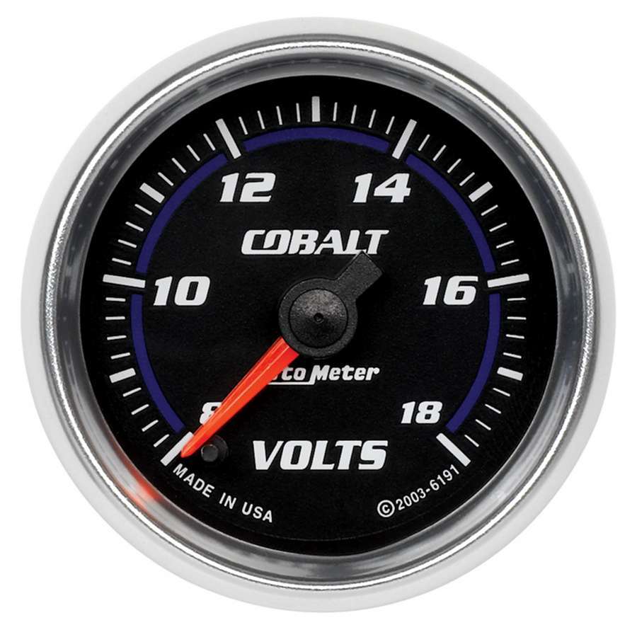 Autometer 2-1/16in C/S Voltmeter Gauge 8-18 Volts MPN ATM6191