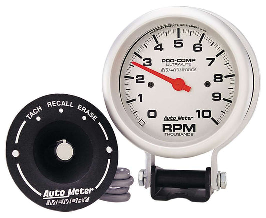 Autometer Ultra Lite 3 3/4in Silver Tach 10000 RPM MPN ATM6604
