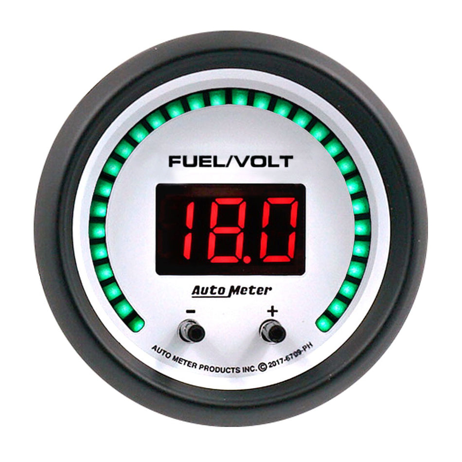 Autometer   2-1/16 Fuel/Volt Gauge Elite Digital PH Series  ATM6709-PH