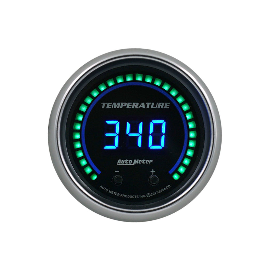Autometer 2-1/16 Fluid Temp Gauge Elite Digital CB Series MPN ATM6754-CB