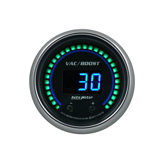 Autometer 2-1/16 Vac/Boost Gauge Elite Digital CB Series MPN ATM6758-CB