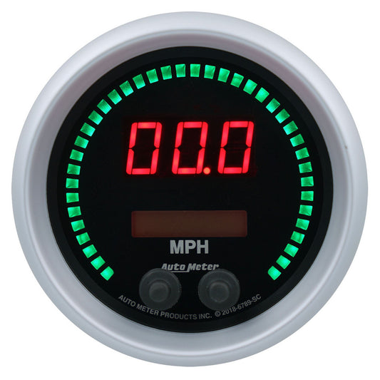 Autometer 3-3/8 Speedometer 260mph Elite Digital SC Series MPN ATM6789-SC