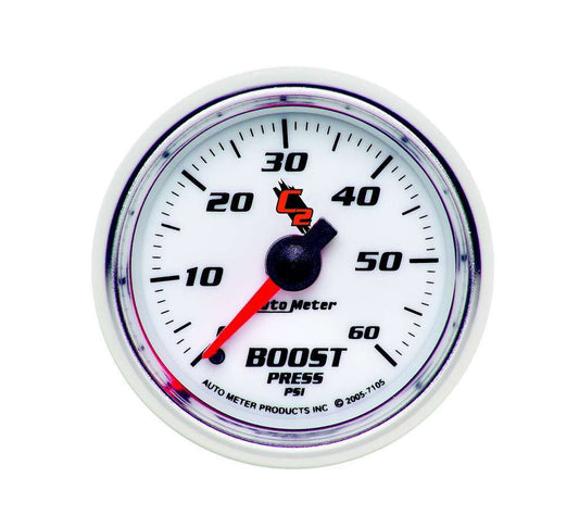 Autometer 2-1/16in C2/S Boost Gauge 0-60psi MPN ATM7105