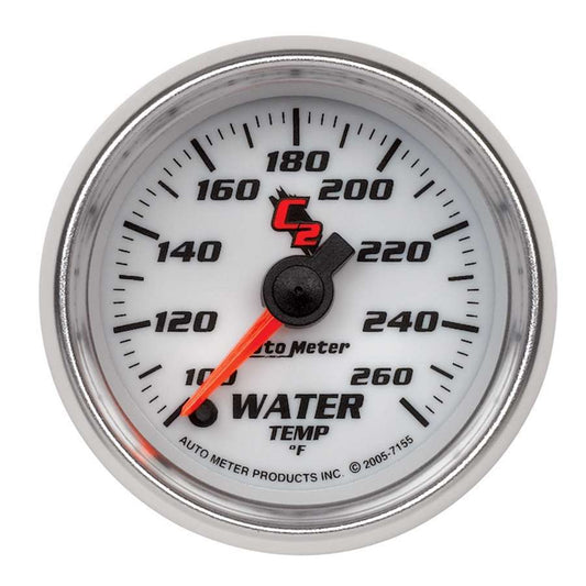Autometer 2-1/16in C2/S Water Temp. Gauge 100-260 MPN ATM7155