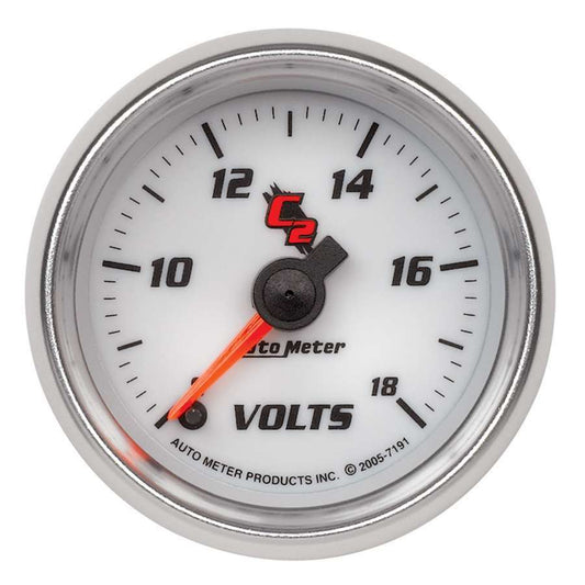 Autometer 2-1/16in C2/S Voltmeter Gauge 8-18 Volts MPN ATM7191