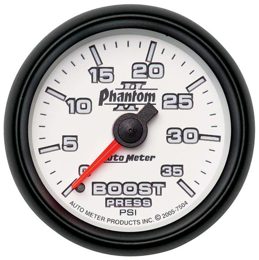 Autometer 2-1/16in P/S II Boost Gauge 0-35psi MPN ATM7504