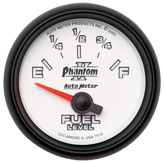 Autometer 2-1/16in P/S II Fuel Level Gauge 240-33ohms MPN ATM7516