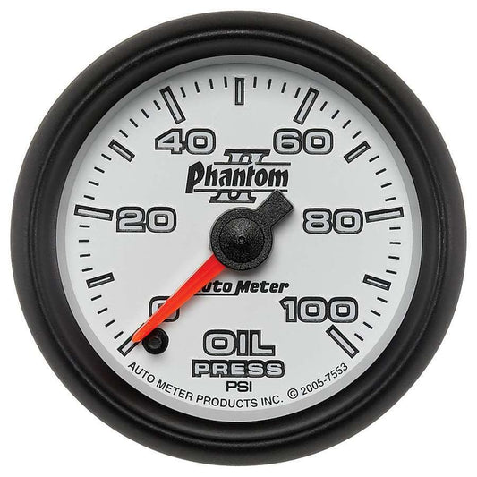 Autometer 2-1/16in P/S II Oil Pressure Gauge 0-100psi MPN ATM7553