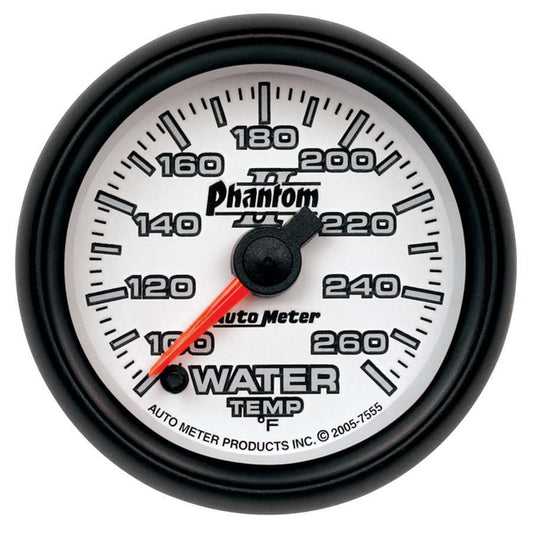 Autometer 2-1/16in P/S II Water Temp. Gauge 100-260 MPN ATM7555