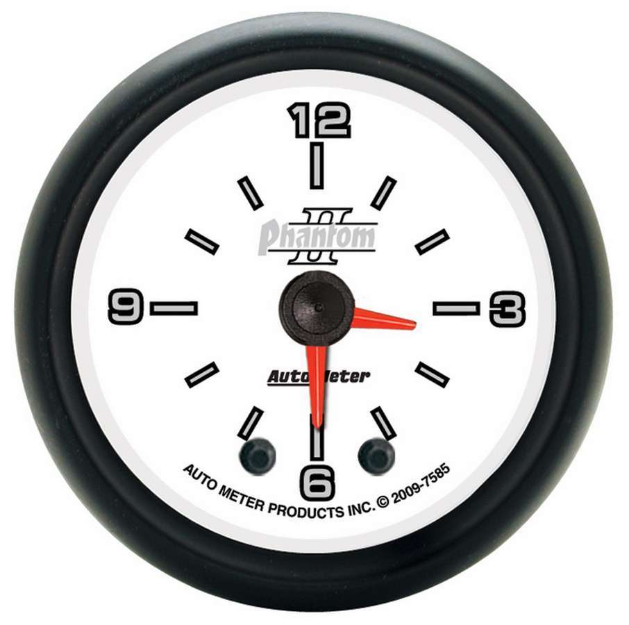 Autometer 2-1/16 Phantom II Hi-Def Clock MPN ATM7585