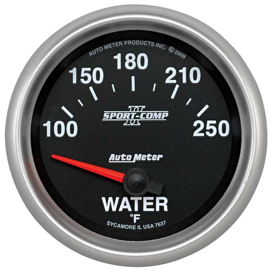 Autometer S/C II Water Temp Gauge 2-5/8 100-250F Electric MPN ATM7637