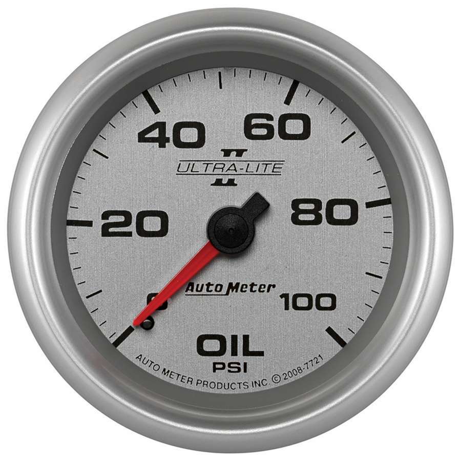 Autometer 2-5/8 U/L II Oil Press Gauge 0-100psi MPN ATM7721