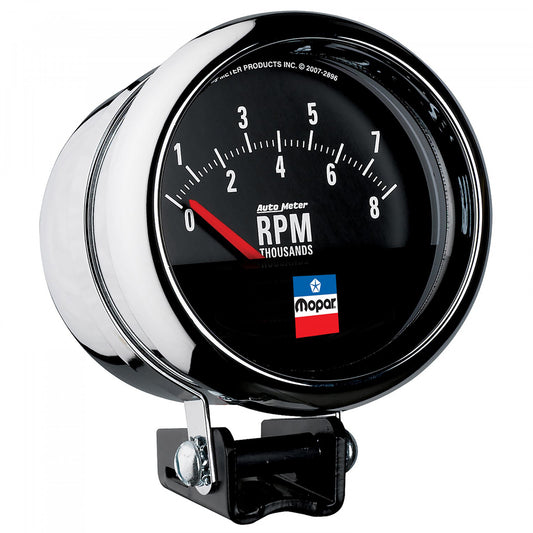 Autometer 3-3/4 Tachometer Gauge Mopar Logo Series MPN ATM880789 For Mopar