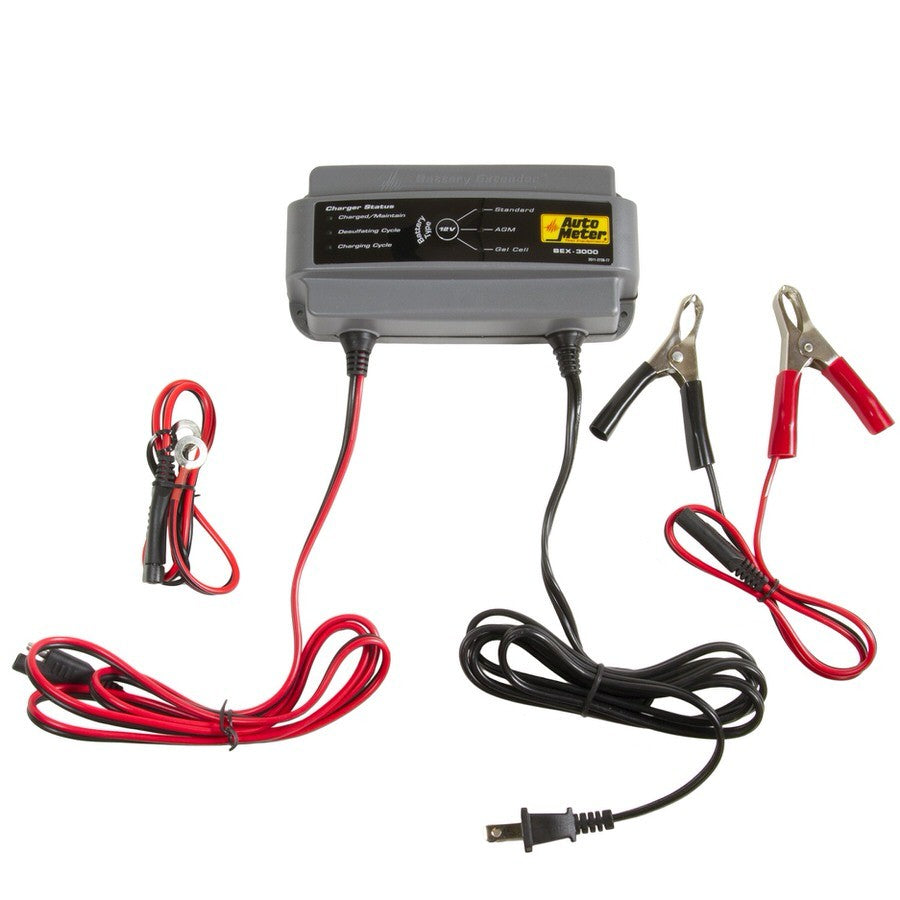 Autometer Battery Charger 12-Volt 3.0 Amps MPN ATMBEX-3000 For GM Ram