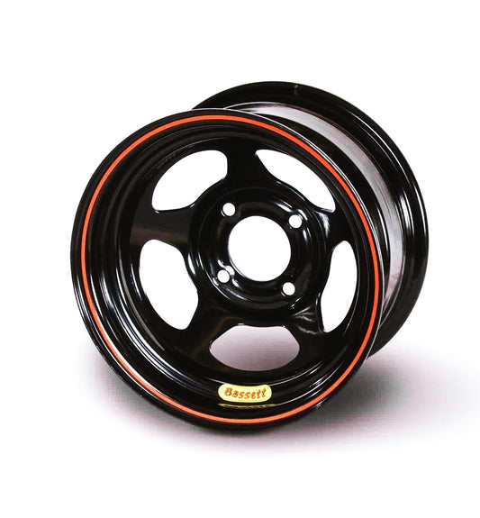 Bassett   Wheel 13in x 8in 5x100mm Black  BAS38SN2