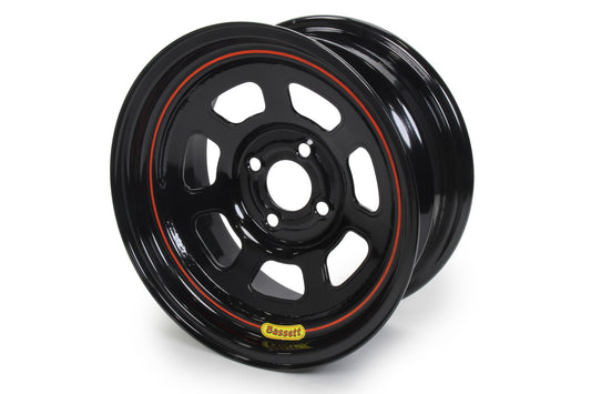 Bassett   15x7 4x4.25 3in BS D-Hole Lite Black  BAS57SP3