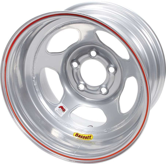 Bassett   15x8 IMCA Silver Inertia  5x5  BAS58A51IS
