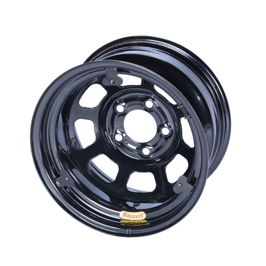 Bassett   15X8 IMCA Black Inertia 5x5 w/Tab  BAS58A52IRING