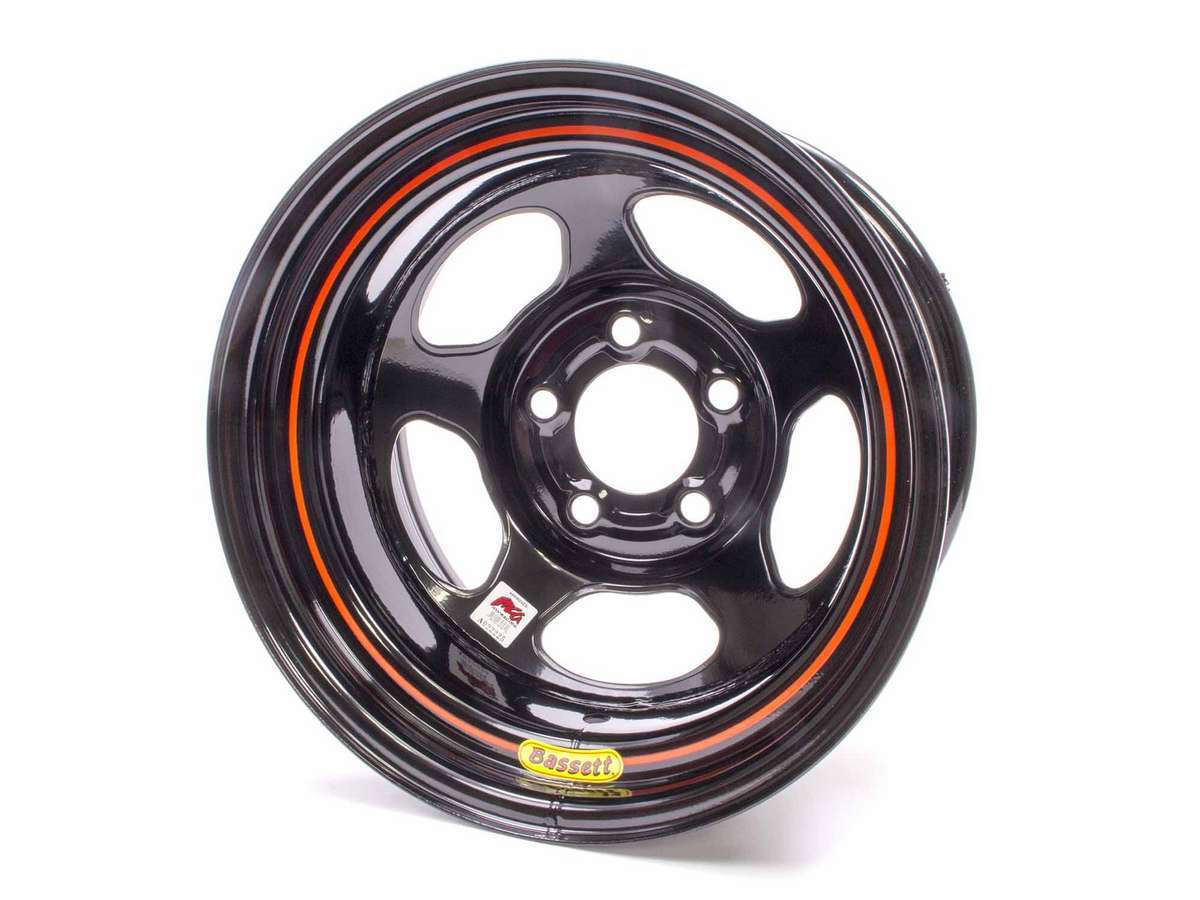 Bassett   15x8 IMCA Black Inertia  5x5  BAS58A53I