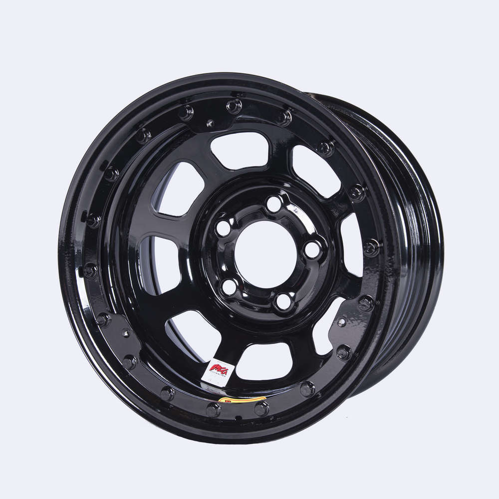 Bassett   15x8 IMCA B/Lock Wheel Black D-Hole 5x5  BAS58D54ILK