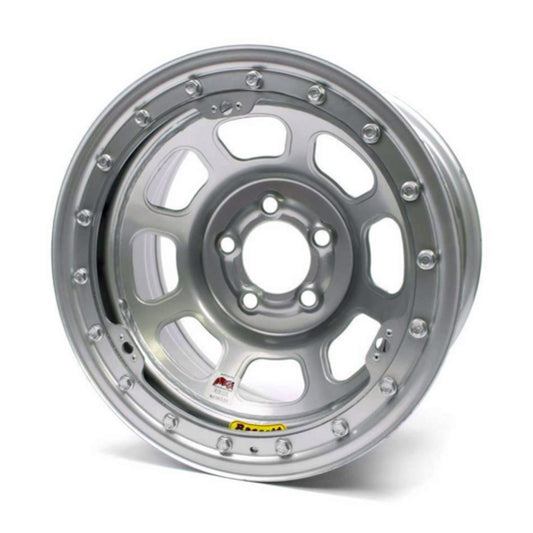 Bassett   15X8 IMCA B/Lock Wheel D-Hole Silver 5x4.75  BAS58DC4ISLK