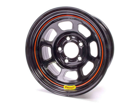 Bassett   15x8 5x4.5 Black Spun   BAS58SF3