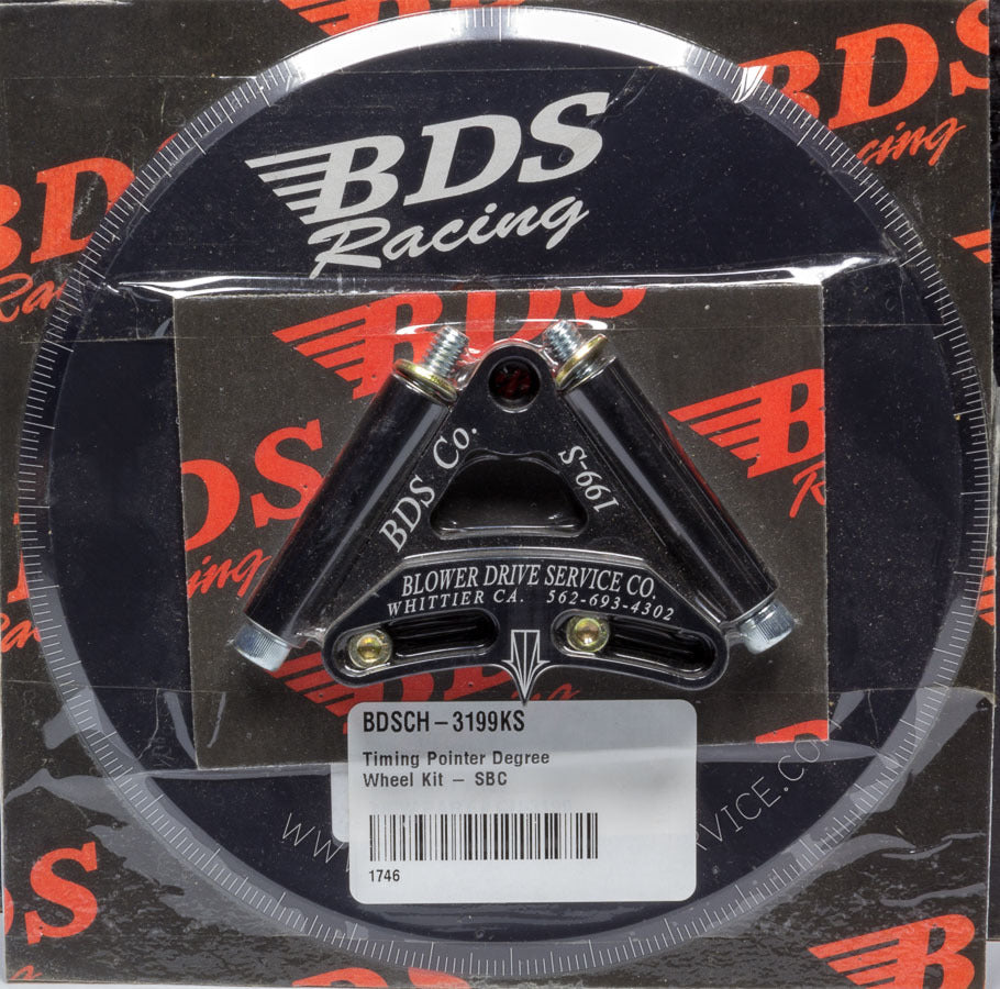 Blower Drive Service Timing Pointer Degree Wheel Kit - SBC MPN BDSCH-3199KS For Chevy